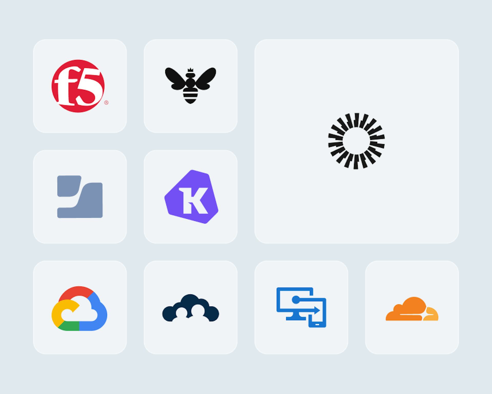Logos of common integrations