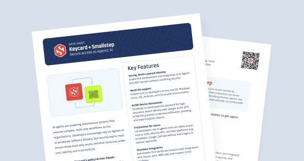 Keycard + Smallstep Data Sheet