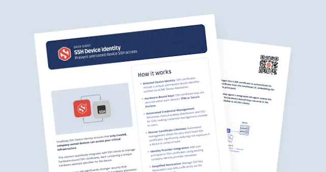 SSH for Device Identity