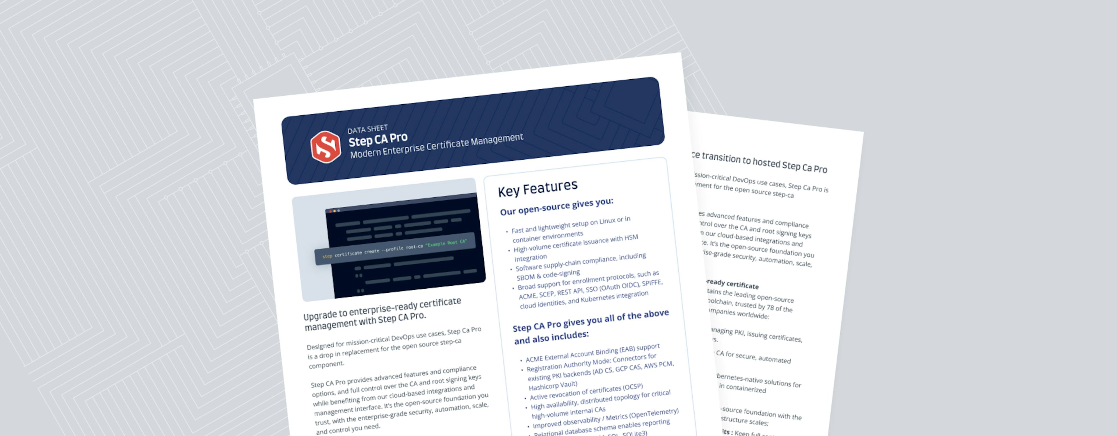 Smallstep Step CA Pro Data Sheet